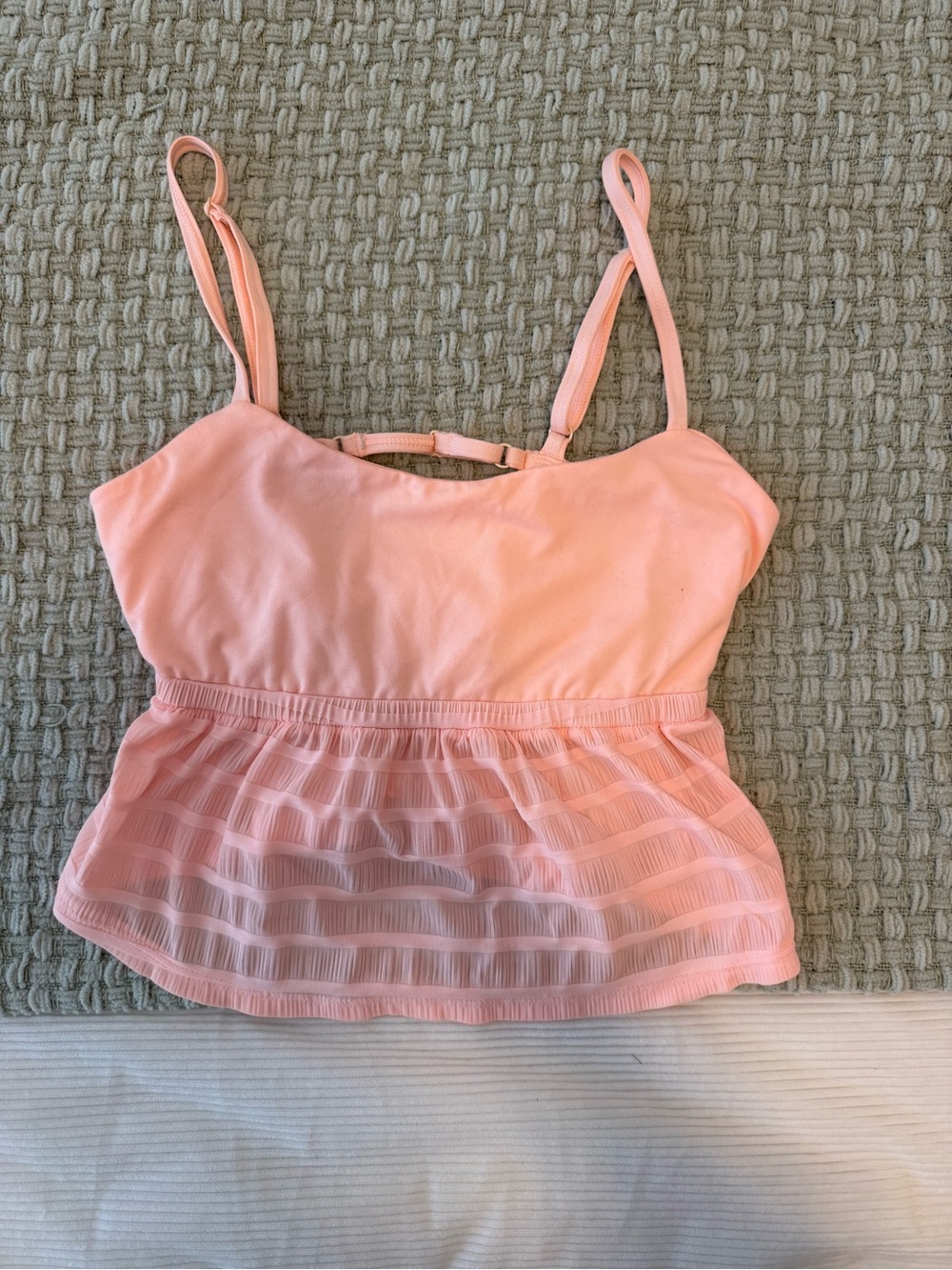 FP Movement by Free People Peach-Pink Peplum Camisole